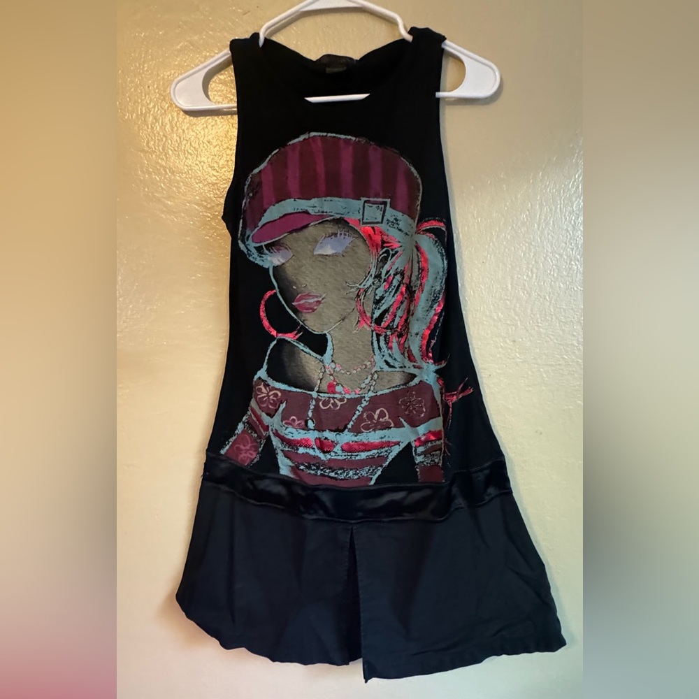 Cutest and unique mini a line dress with pretty metallic design